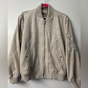 Blank NYC Light Tan Bomber Jacket